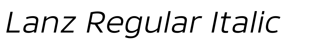Lanz Regular Italic